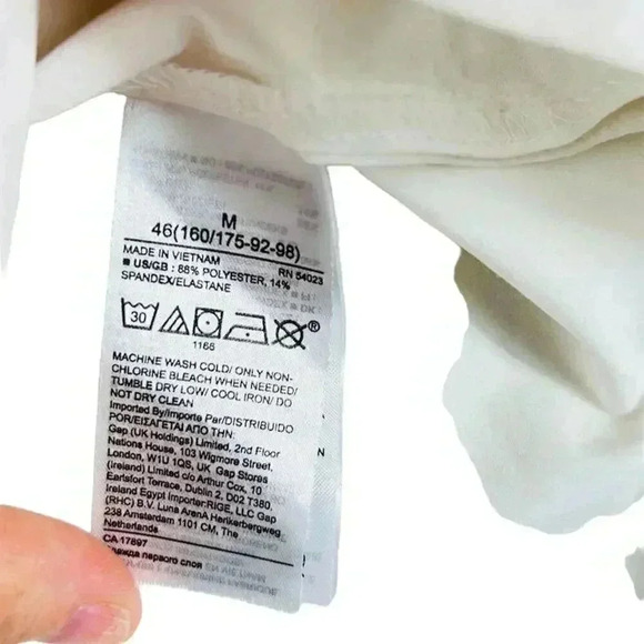 Banana Republic BR Sport Women M White Oversized T-Shirt Short Sleeve Crew Neck - Picture 4 of 6